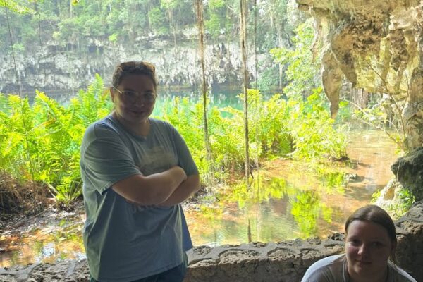 alyssa and mad in cave